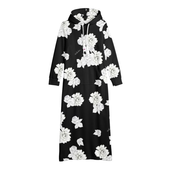 Dress-kleit "Lillepea must-valge" - Image 4