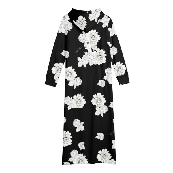 Dress-kleit "Lillepea must-valge" - Image 5