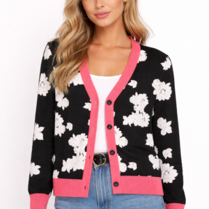 Nööpidega kudum "Lillepea valge"