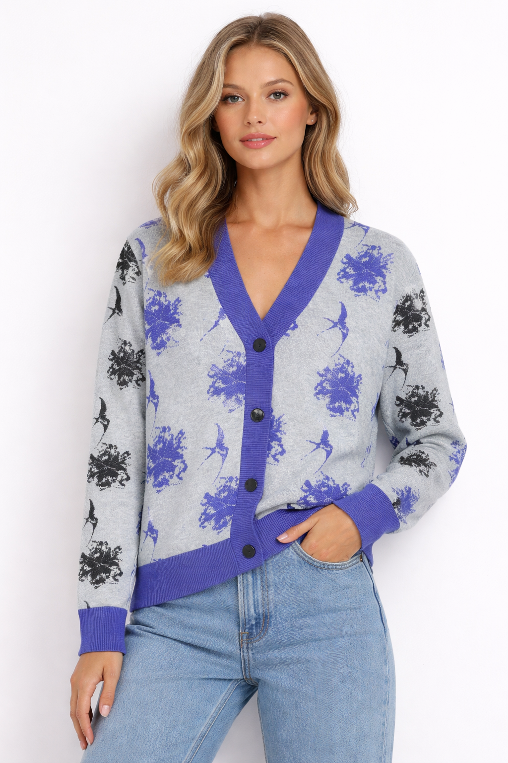 Nööpidega kudum "Rukkilill"