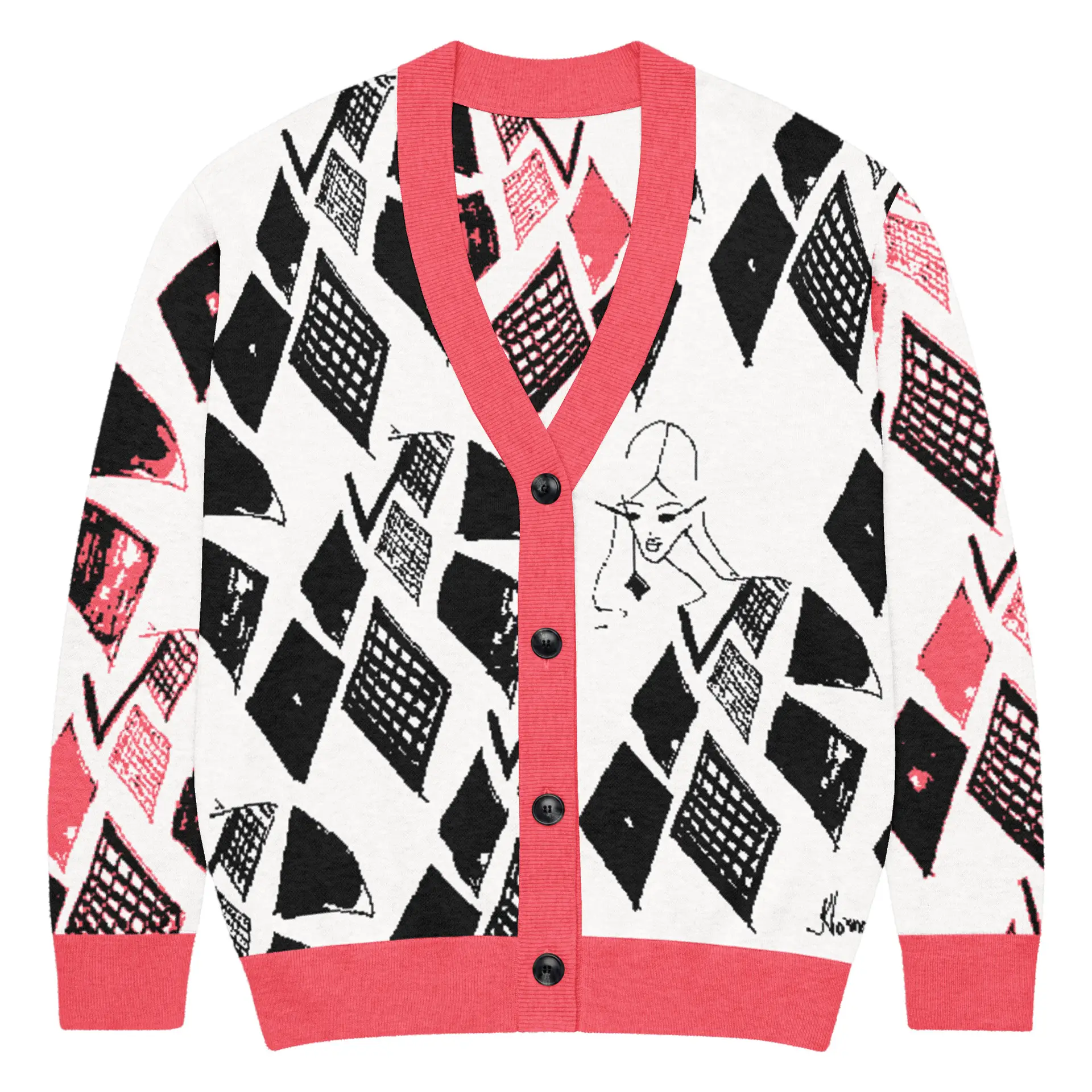 Nööpidega kudum "Sviiter selga"