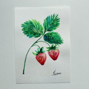 maasikad kadri veisner akvarell
